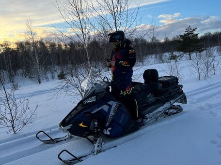 2019 Polaris 800 Titan, синий, 1650000 рублей, вид 4