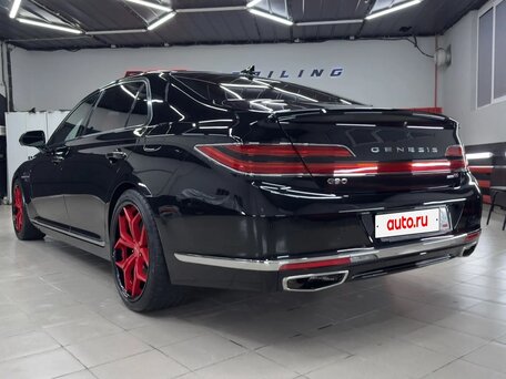2020 Genesis G90 I Рестайлинг, чёрный, 4900000 рублей, вид 5