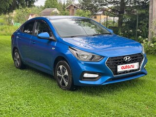 2017 Hyundai Solaris II, синий, 1260000 рублей, вид 2