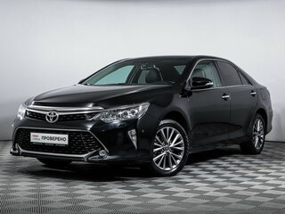 2017 Toyota Camry VII (XV50) Рестайлинг 2, чёрный, 2330000 рублей, вид 1