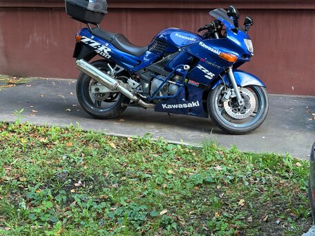 2005 Kawasaki ZZR 400, синий, 200000 рублей, вид 1
