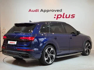 2022 Audi Q7 45 TDI II (4M) Рестайлинг, синий, 6742069 рублей, вид 2