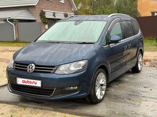 2015 Volkswagen Sharan II Рестайлинг, синий, 1740000 рублей, вид 3