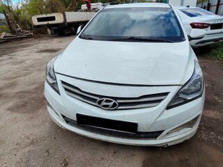 2015 Hyundai Solaris I Рестайлинг, белый, 404000 рублей, вид 1
