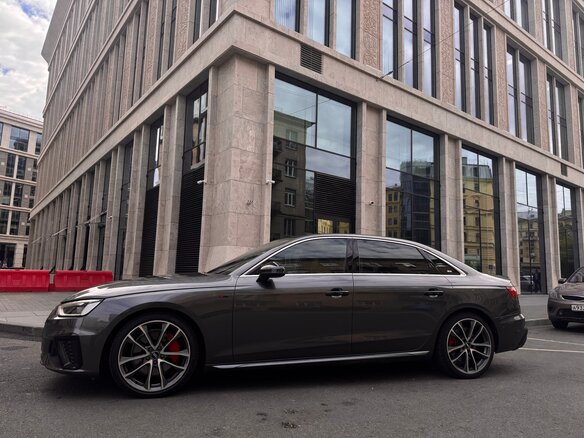 2020 Audi A4 45 TFSI Long V (B9) Рестайлинг, серый - вид 18