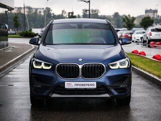 2021 BMW X1 20i xDrive II (F48) Рестайлинг, синий, 2472777 рублей, вид 4