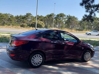 2014 Hyundai Solaris I, фиолетовый, 860000 рублей, вид 4