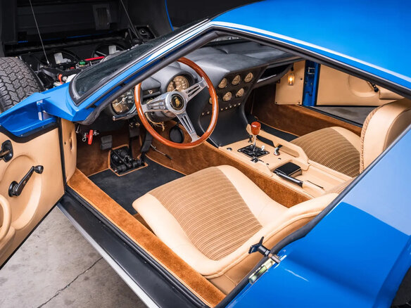 1967 Lamborghini Miura, синий - вид 16