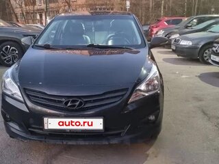 2014 Hyundai Solaris I Рестайлинг, чёрный, 560000 рублей, вид 1