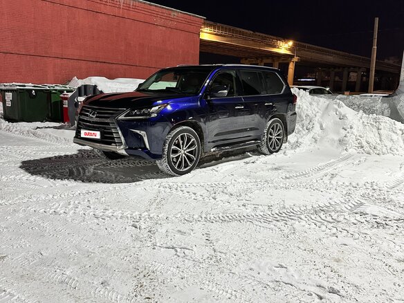 2015 Lexus LX 570 III Рестайлинг 2, синий, 6650000 рублей - вид 6
