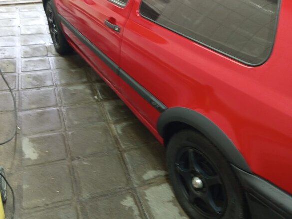 1992 Volkswagen Golf III, красный, 430000 рублей - вид 17