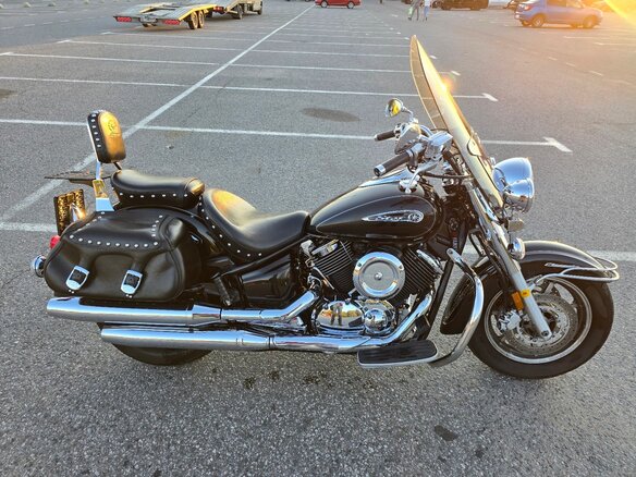 2008 Yamaha XVS1100, чёрный, 640000 рублей