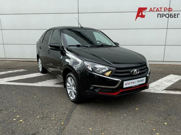 2023 Lada (ВАЗ) Granta I Рестайлинг, чёрный - вид 2