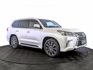 2020 Lexus LX 570 III Рестайлинг 2, белый, 10900000 рублей, вид 3