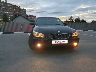 2004 BMW 5 серии 520i V (E60/E61), чёрный, 1200000 рублей, вид 4
