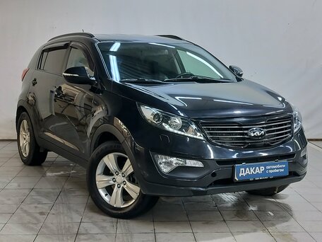 2011 Kia Sportage III, чёрный, 1300000 рублей, вид 3