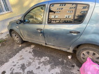 2012 Renault Sandero I, синий, 150000 рублей, вид 2