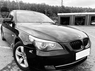 2008 BMW 5 серии 523i V (E60/E61) Рестайлинг, чёрный, 1369000 рублей, вид 1