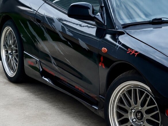 1997 Mitsubishi Eclipse II, чёрный, 1100000 рублей - вид 4