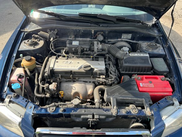 2008 Hyundai Accent ТагАЗ II, синий, 580000 рублей - вид 12