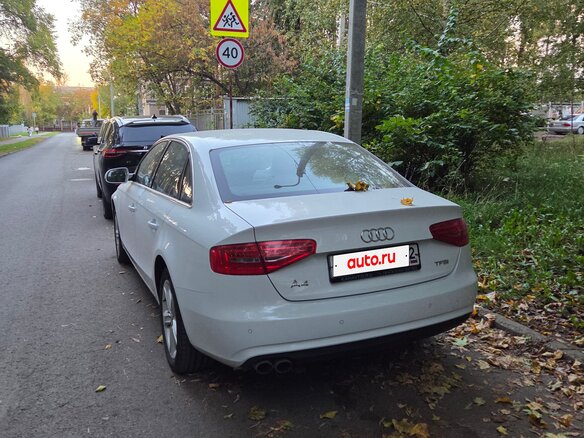 2013 Audi A4 IV (B8) Рестайлинг, белый, 1240000 рублей - вид 1