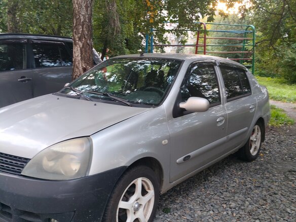 2008 Renault Symbol I Рестайлинг 2, серый, 190000 рублей