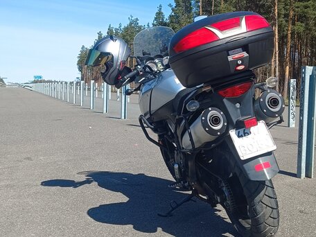 2008 Suzuki V-Strom 1000, серебристый, 480000 рублей, вид 1