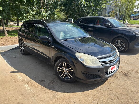 2007 Opel Astra H Рестайлинг, чёрный, 280000 рублей
