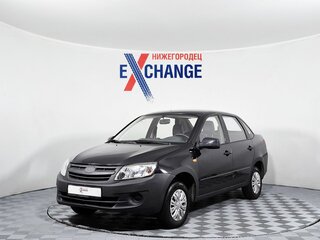2012 Lada (ВАЗ) Granta I, чёрный, 217000 рублей, вид 1