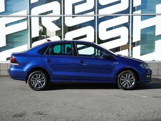 2019 Volkswagen Polo V Рестайлинг, синий, 1420000 рублей, вид 5