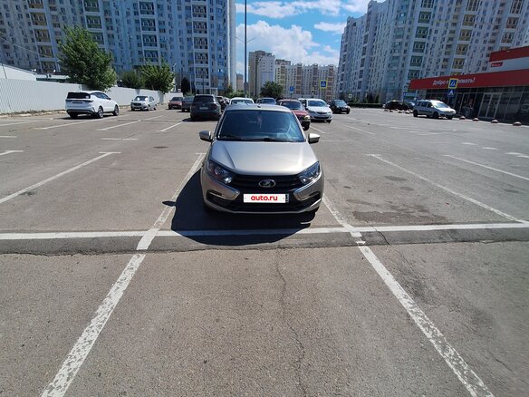 2021 Lada (ВАЗ) Granta I Рестайлинг, серый, 700000 рублей - вид 15