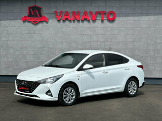 2021 Hyundai Solaris II Рестайлинг, белый, 1345000 рублей, вид 1