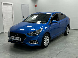 2018 Hyundai Solaris II, синий, 1050000 рублей, вид 1