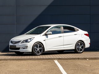 2016 Hyundai Solaris I Рестайлинг, белый, 865000 рублей, вид 1