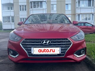 2017 Hyundai Solaris II, красный, 1300000 рублей, вид 2