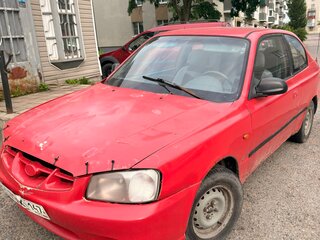 2000 Hyundai Accent II, красный, 90000 рублей, вид 2