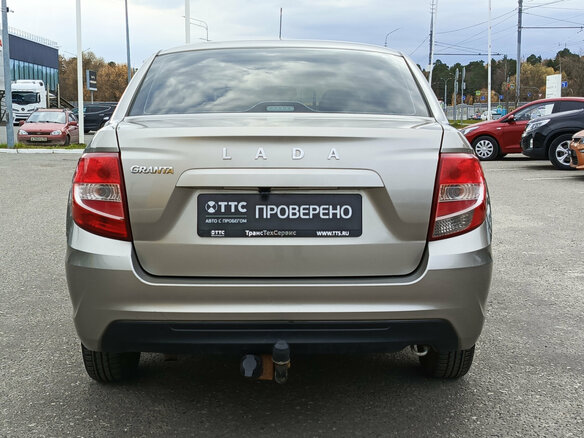 2019 Lada (ВАЗ) Granta I Рестайлинг, серый, 465000 рублей - вид 5