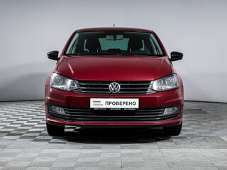 2017 Volkswagen Polo V Рестайлинг, красный, 1098000 рублей, вид 2