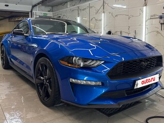 2021 Ford Mustang VI Рестайлинг, синий, 3280000 рублей, вид 4