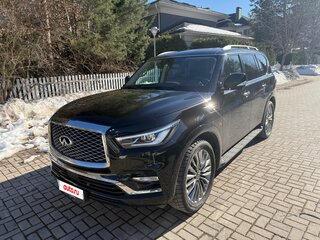 2018 Infiniti QX80 I Рестайлинг 2, чёрный, 4350000 рублей, вид 3
