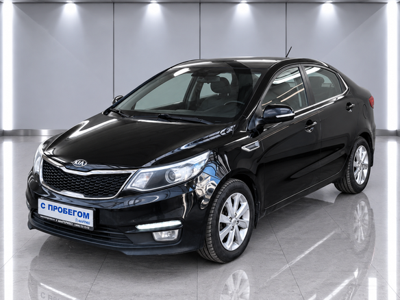 2015 Kia Rio III Рестайлинг, чёрный, 1075000 рублей