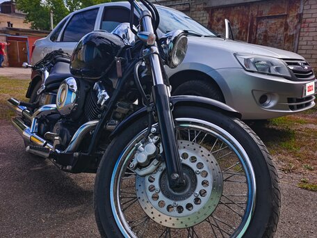 1996 Yamaha XVS400 Drag Star, чёрный, 410000 рублей, вид 3