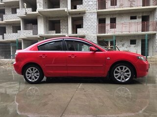 2007 Mazda 3 I (BK) Рестайлинг, красный, 770000 рублей, вид 3
