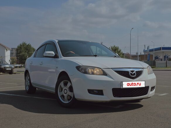 2009 Mazda Axela I, белый, 580000 рублей