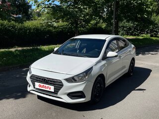 2018 Hyundai Solaris II, белый, 499999 рублей, вид 1