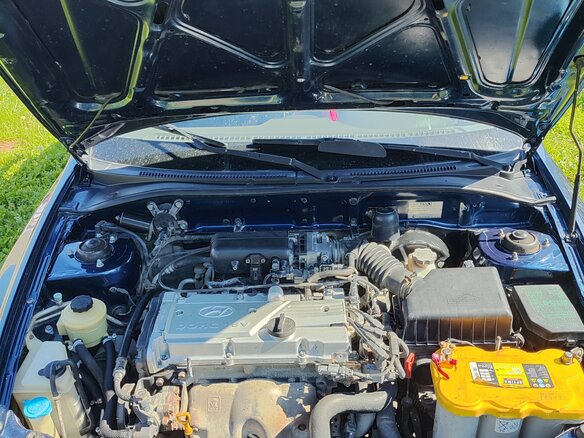 2008 Hyundai Accent ТагАЗ II, синий, 505000 рублей - вид 6