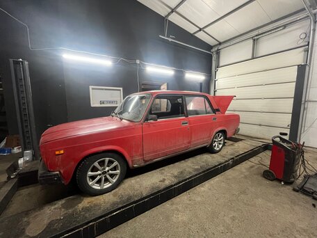 1987 Lada (ВАЗ) 2107, красный, 150000 рублей, вид 3