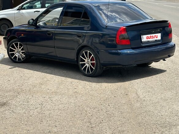 2008 Hyundai Accent ТагАЗ II, синий, 550000 рублей - вид 3