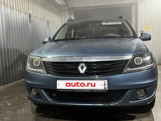2012 Renault Logan I Рестайлинг, синий, 210000 рублей, вид 2