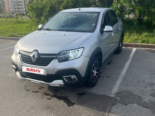 2020 Renault Logan Stepway II Рестайлинг, серебристый, 850000 рублей, вид 1